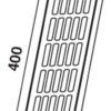 BULK 100x Ventilatierooster aluminium 400×80 mm