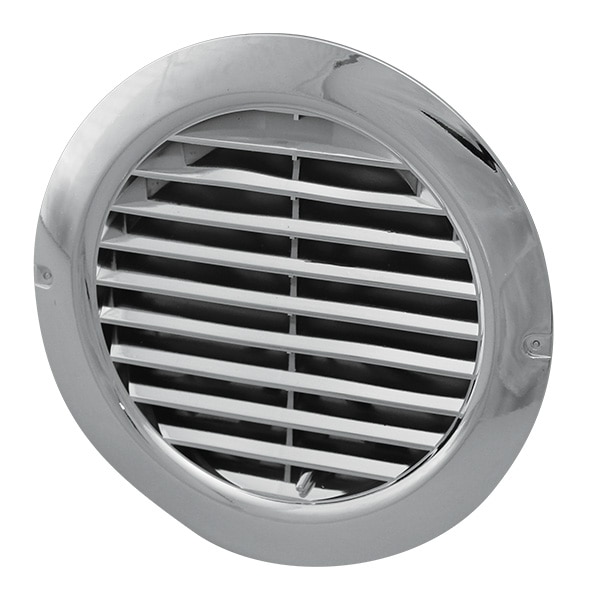 Ventilatierooster rond afsluitbaar chroom Ø 100150 mm RestantOutlet.nl