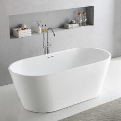Vrijstaand bad ovaal design – wit