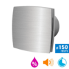 Badkamer ventilator vochtsensor/timer ø150 mm aluminium Silent