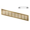 Ventilatierooster aluminium brons 400×80 mm