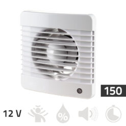 Badkamer ventilator 12V – aan/uit 150 mm Basic