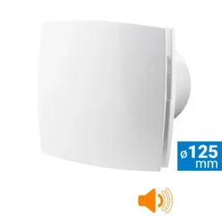 Badkamer ventilator aan/uit ø125 mm wit Silent