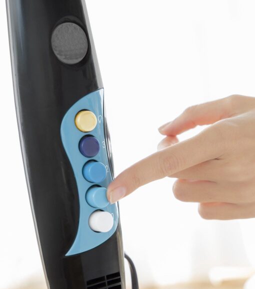 Statiefventilator InnovaGoods – 40 cm – Zwart/Blauw