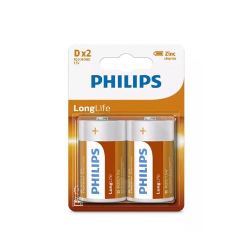 OP = OP – Batterij Philips Longlife D 2 stuks