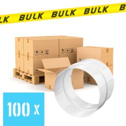 BULK 100x Rondkanaal Ø 150 mm buisverbinder staal
